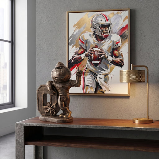 Ohio State Brutus Mascot Statue