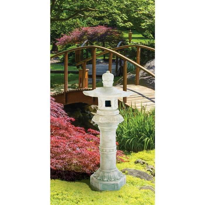 Japanese Pagoda Garden Lantern Statue- Cast Stone