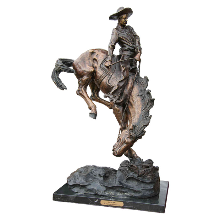 Outlaw Bronze Cowboy Sculpture