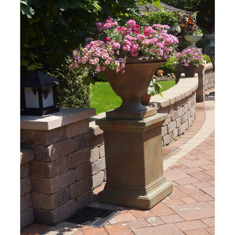 Avanti Bassetti Pedestal & Urn- Cast Stone