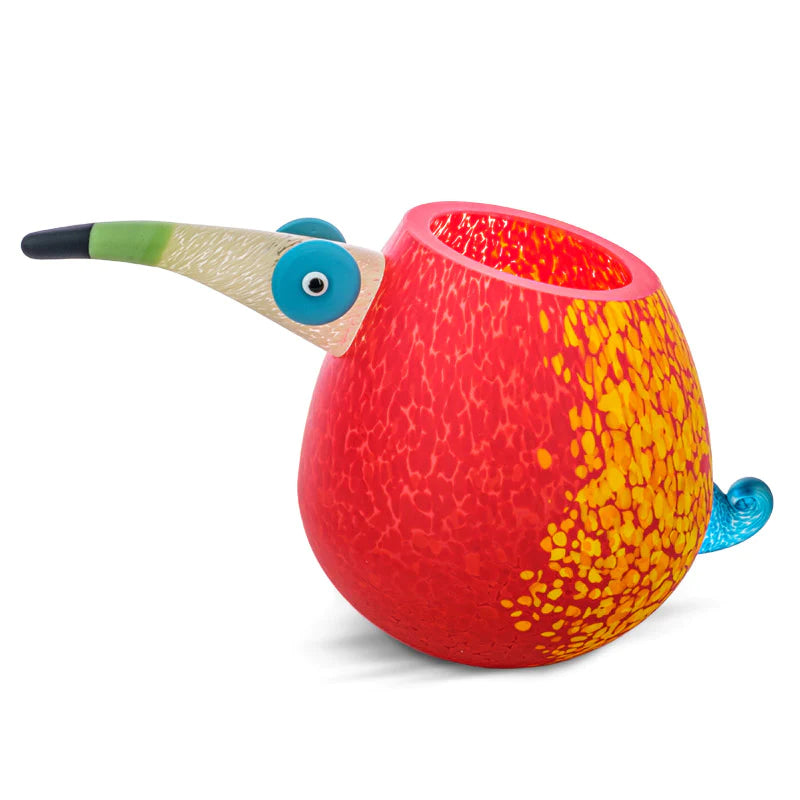 Pico Parrot Vase-Art Glass
