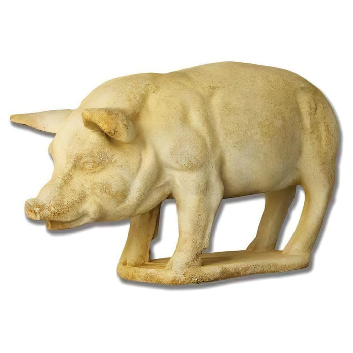 Pig on Base Garden Statue