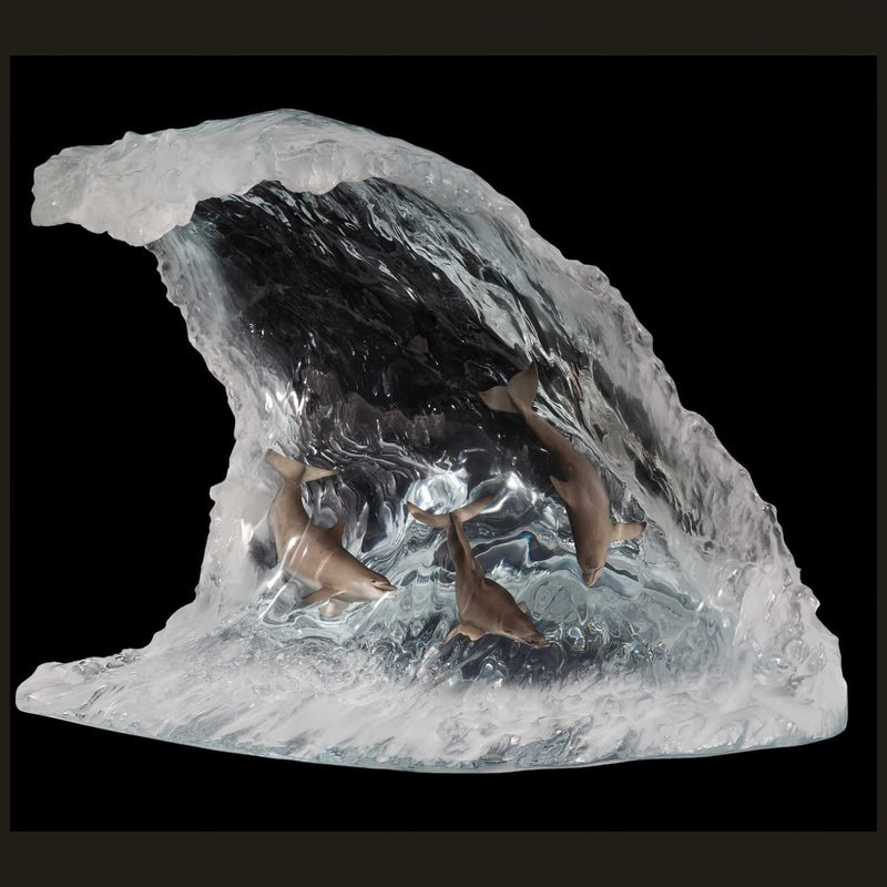 Point Break Dolphins Sculpture