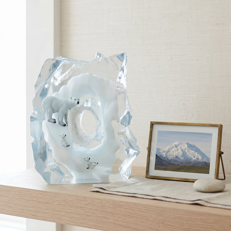Polar Play Polar Bear Sculpture by Kitty Cantrell