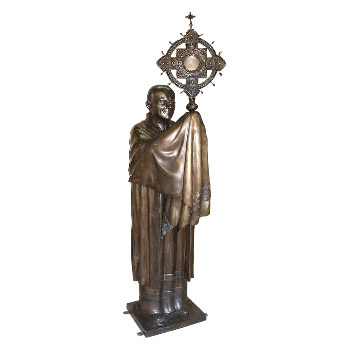 Bronze Pope John Paul II Statue- 90 Inch