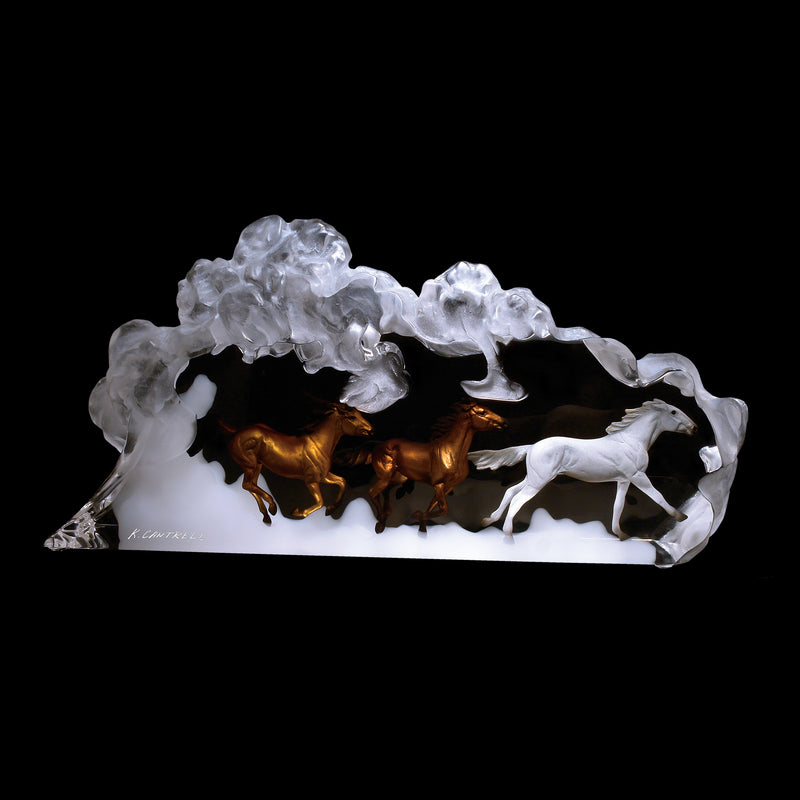 Prairie Storm-Horse Sculpture by Kitty Cantrell