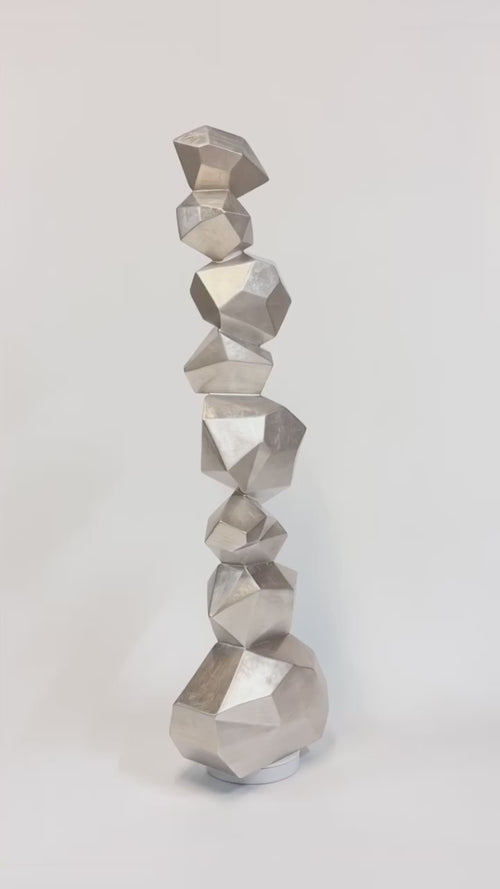 Abstract composition modern floor sculpture
