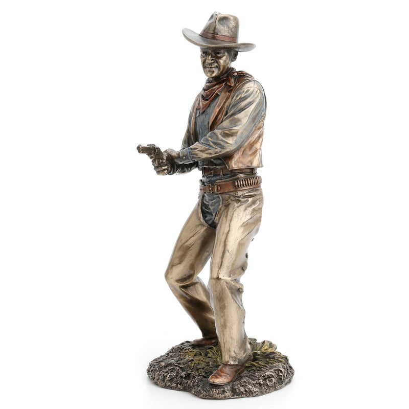 Pulling Pistols-Cowboy Statue