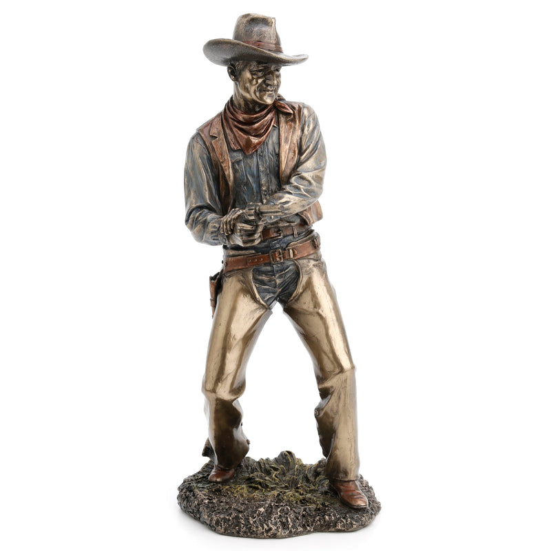 Pulling Pistols-Cowboy Statue