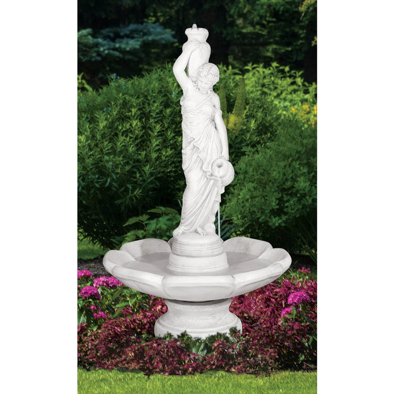 Rebecca at Well Fountain- Cast Stone
