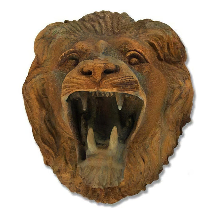 Roaring Lion Outdoor Wall Sculpture-20"H