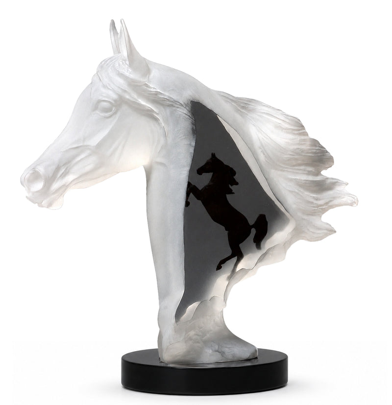 Royal Arabian Horse Sculpture by Kitty Cantrell