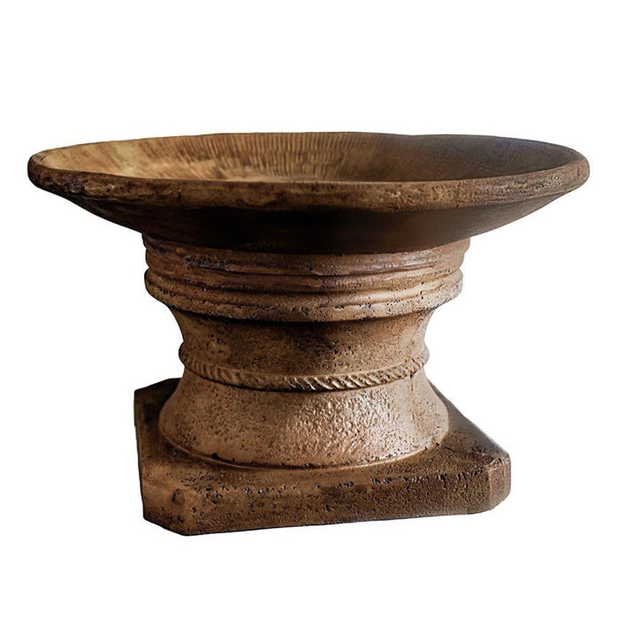 Rustic Outdoor Bird Bath
