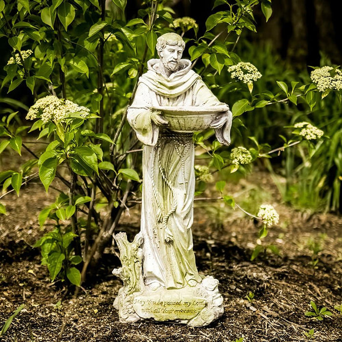 Saint Francis with Bowl Garden Statue