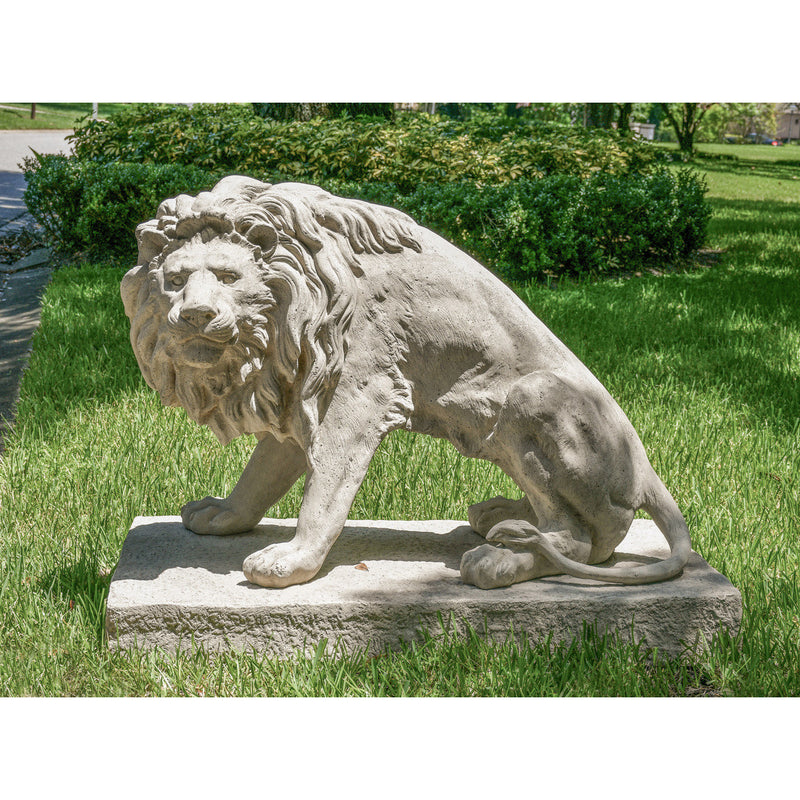 Sentry Entrance Lions Statue Pair