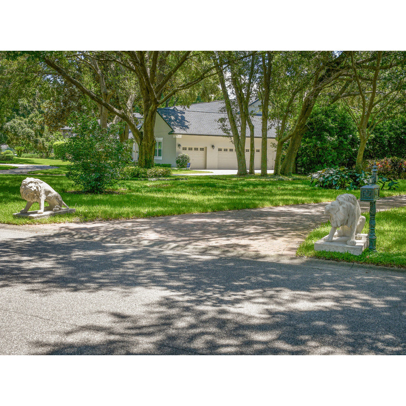 Sentry Entrance Lions Statue Pair