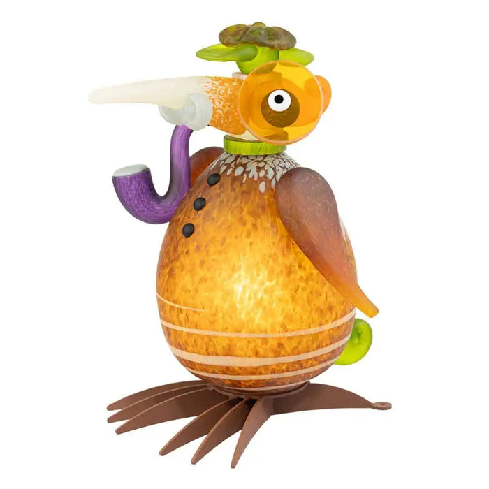 Gonzo Sherlock Bird Art Glass Sculpture by Borowski