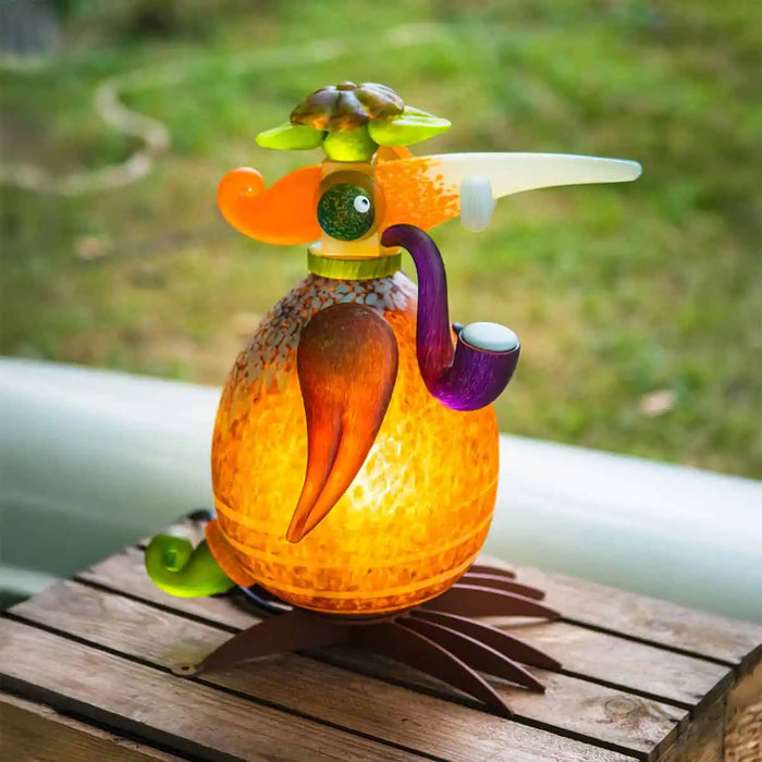 Gonzo Sherlock Bird Art Glass Sculpture by Borowski