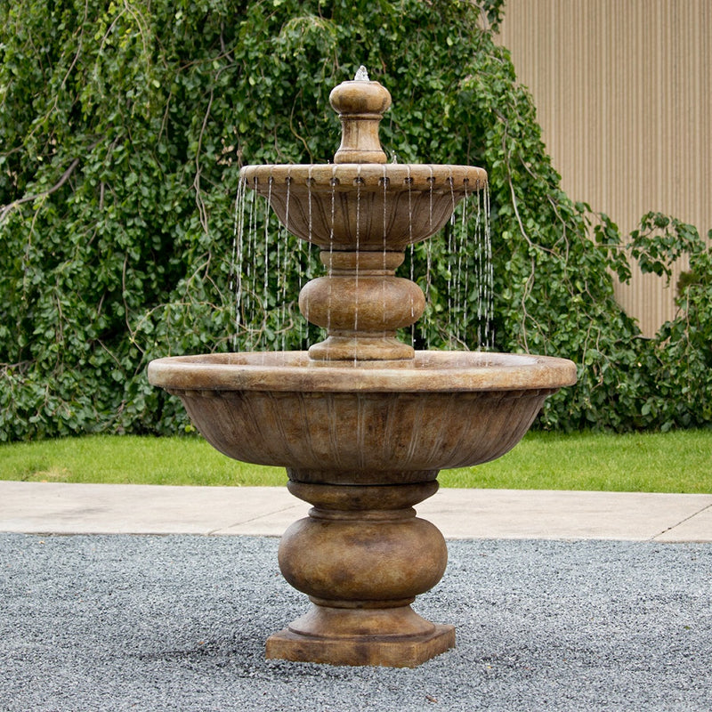 Siena Cascade Fountain- Cast Stone