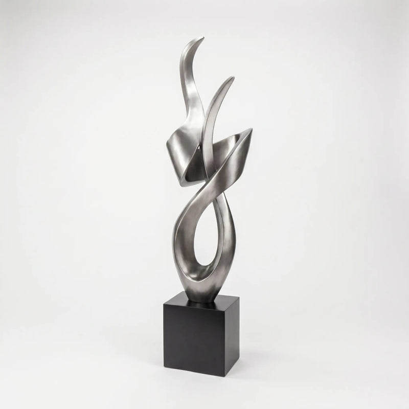 Silver Dream Modern Floor Sculpture