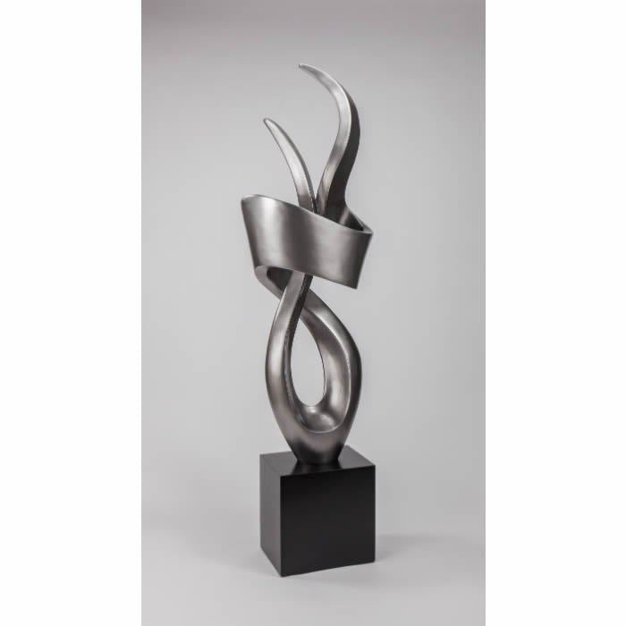 Silver Dream Modern Floor Sculpture