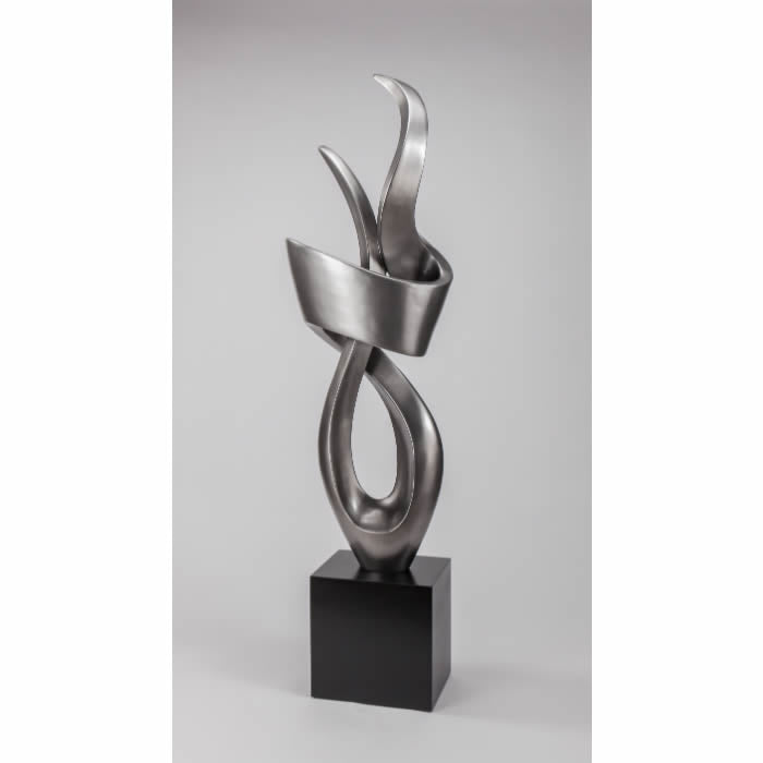 Silver Dream Modern Floor Sculpture