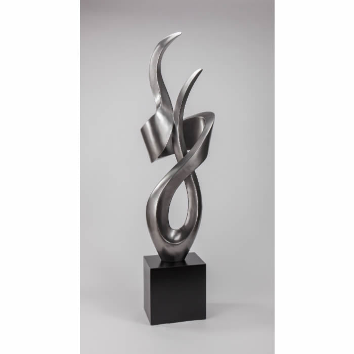 Silver Dream Modern Floor Sculpture