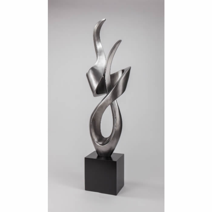 Silver Dream Modern Floor Sculpture