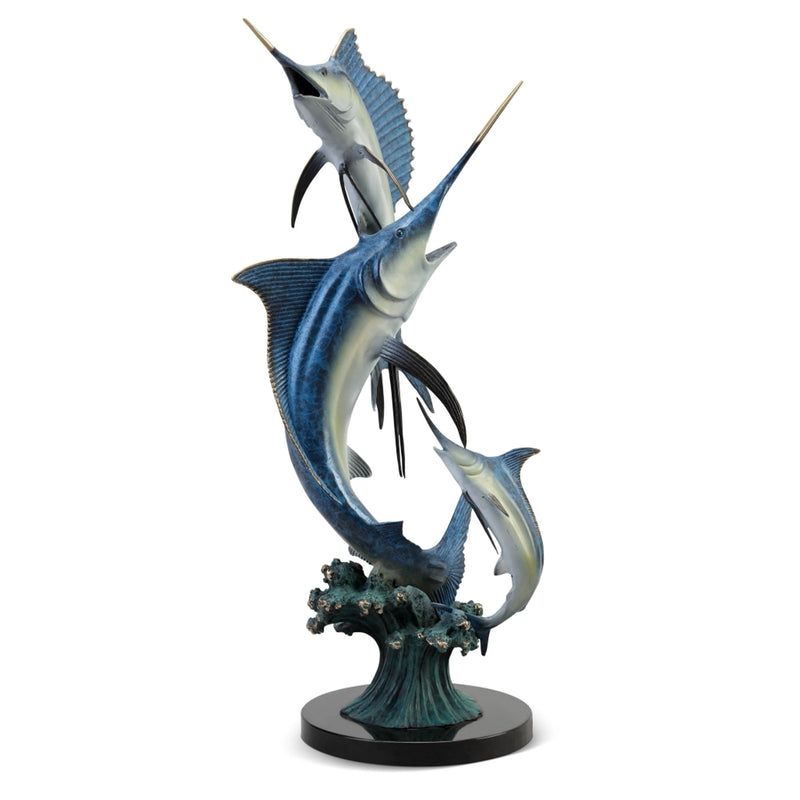 Imperial Slam- Marlin and Sailfish Sculpture