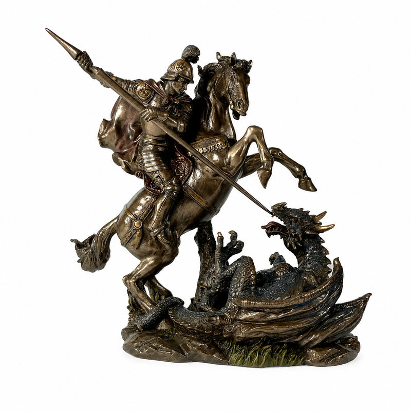 St. George Slaying Dragon Sculpture