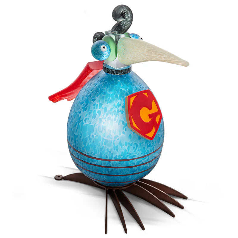 Gonzo Super Bird Art Glass Sculpture by Borowski