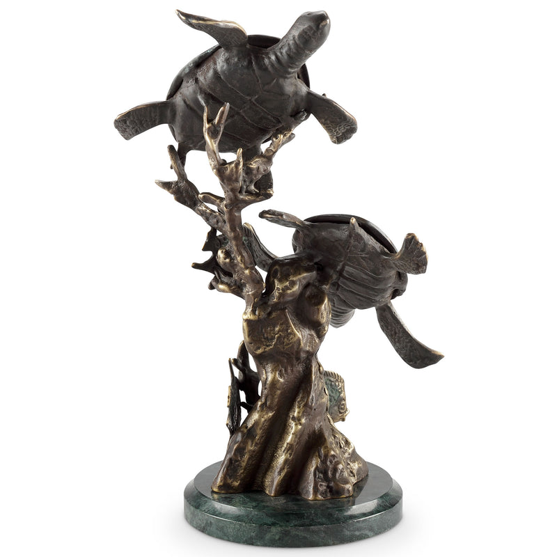 Sea Turtle Duet Sculpture- 11.5 Inch