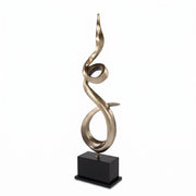 Twisted Flame Modern Floor Sculpture