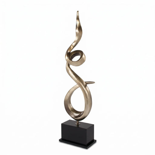 Twisted Flame Modern Floor Sculpture