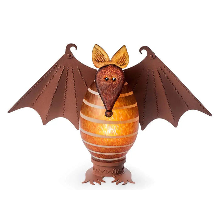Vampy Bat Bird Art Glass Sculpture by Borowski