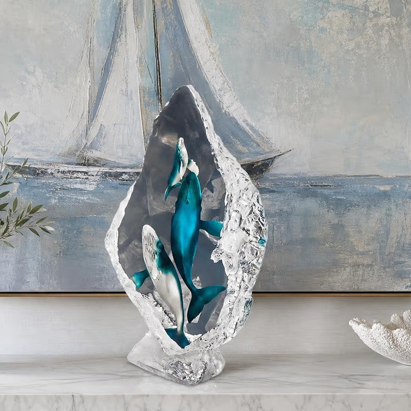 Blue Ballet-Whale Sculpture by Kitty Cantrell