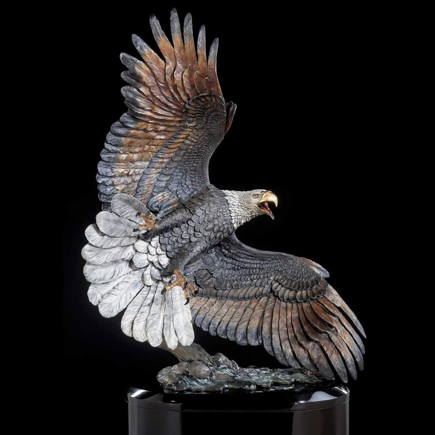 Windwalker Eagle Sculpture by Kitty Cantrell — AllSculptures