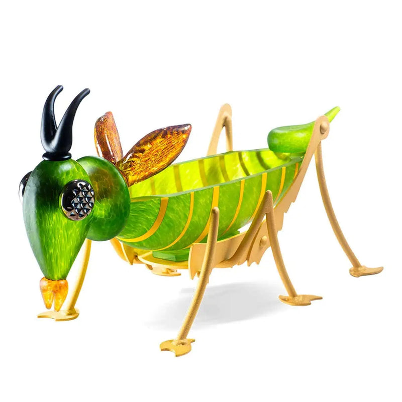 Zipp Art Glass Grasshopper Bowl by Borowski