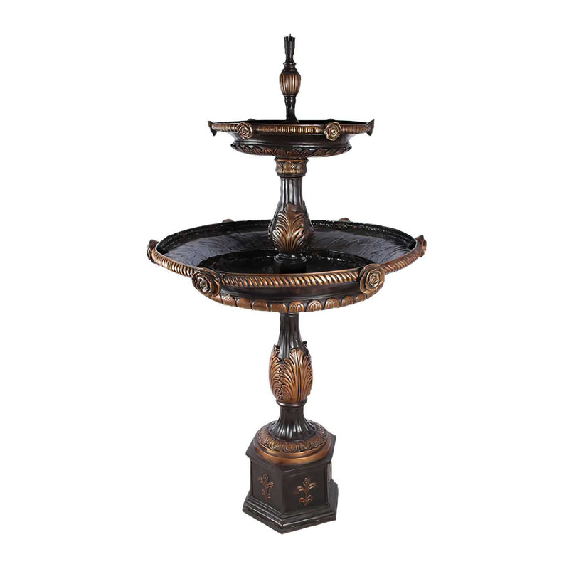 Rose Tier Bronze Fountain