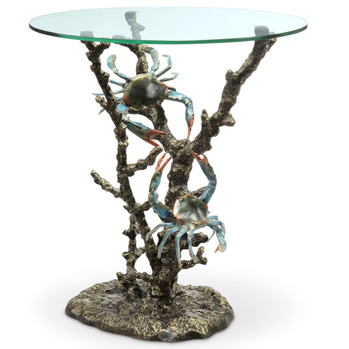 Crabs and Coral End Table by San Pacific International
