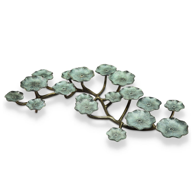 Blossom Aluminum Pillar Candelabra by San Pacific International