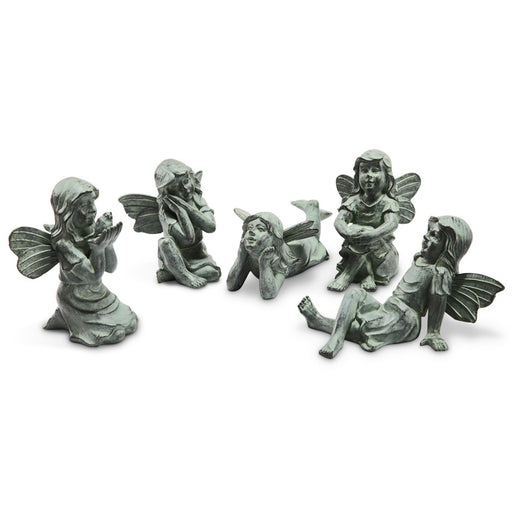 Garden Fairy Figures- Set of 5 by SPI Home
