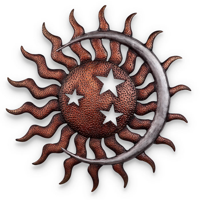 Celestial Sun Moon and Stars Wall Plaque by SPI Home