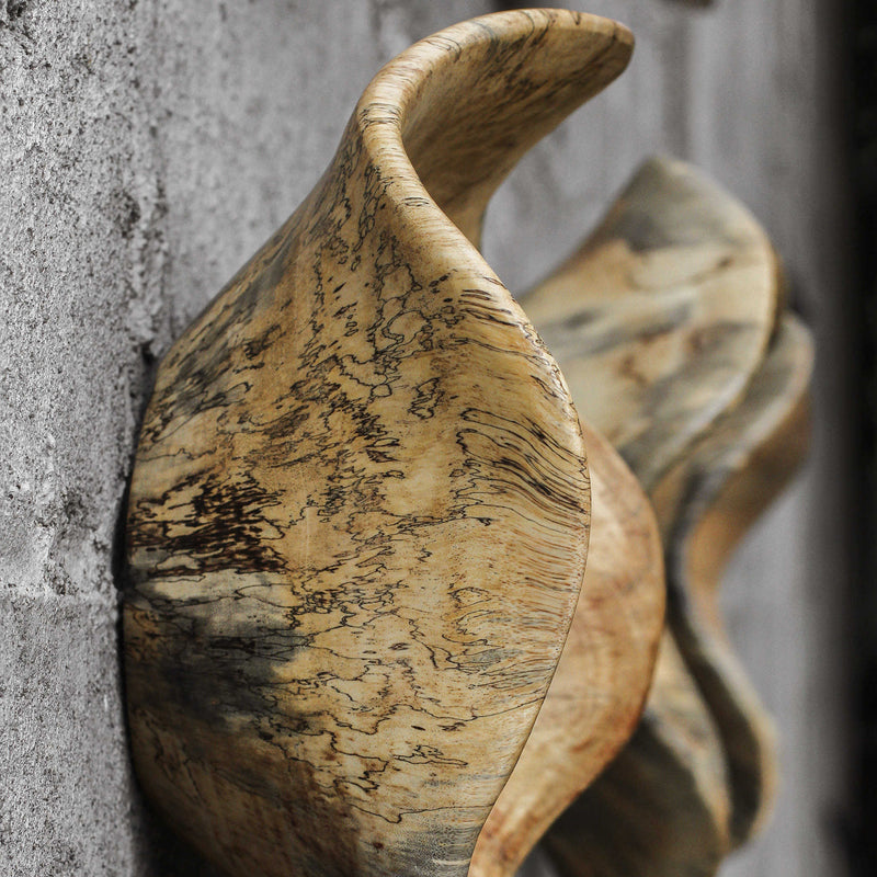 Abstract Form Wood Wall Art Set of 3
