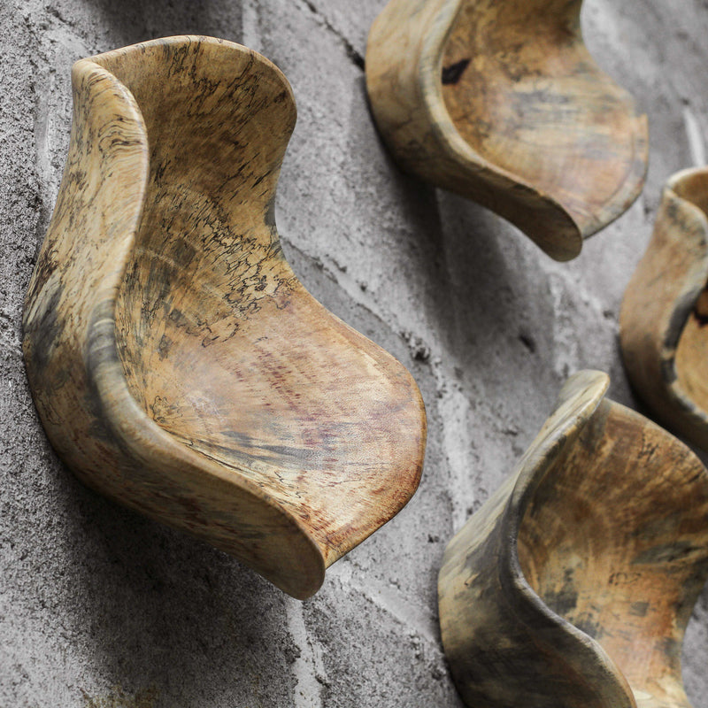 Abstract Form Wood Wall Art Set of 3
