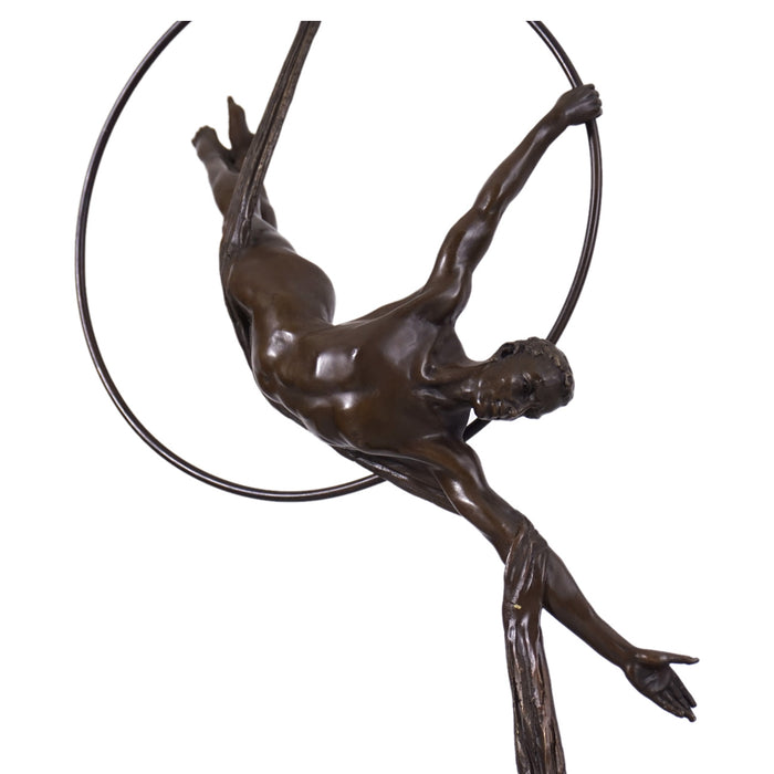 Aerial Ballet Acrobat Bronze Sculpture
