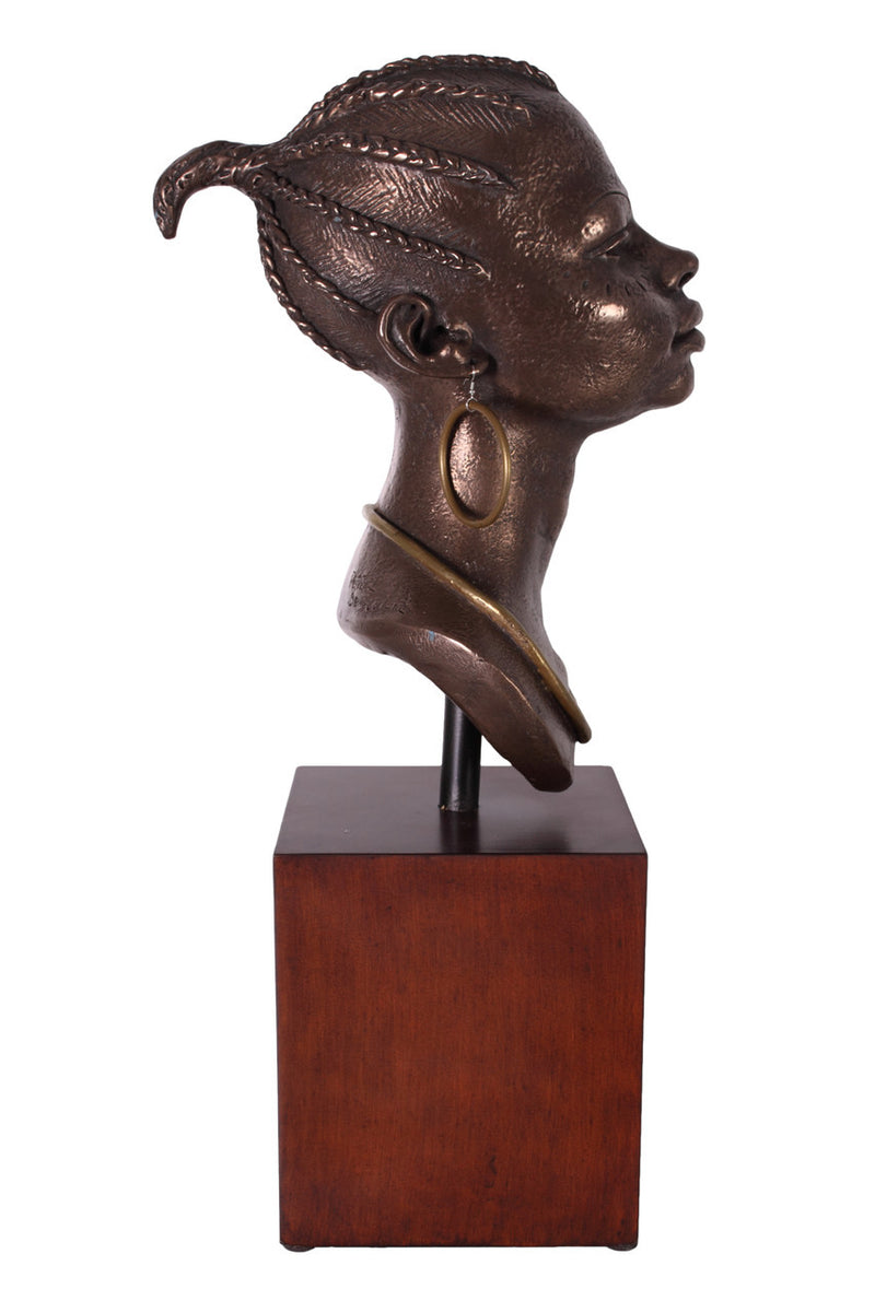 Soulful Grace-African American Woman Bust Sculpture