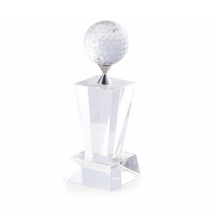 Clear Crystal Golf Ball Trophy