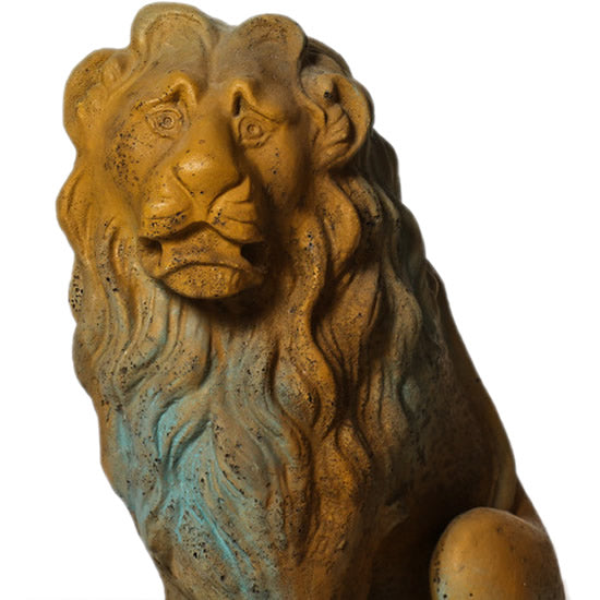 Art Nouveau Sitting Lion Set