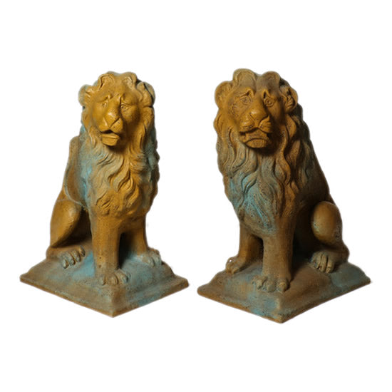 Art Nouveau Sitting Lion Set